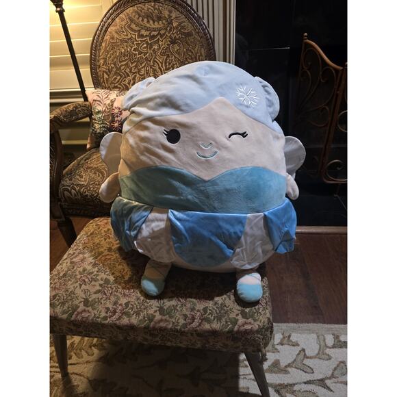 Squishmallows Fiona Winter Ice Fairy 20" Squishmallow Plush Jumbo 2Ft Pillow